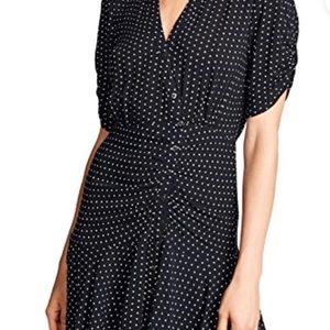 Free People - Pippa Short Sleeve Polka Dot Mini Dress in Black